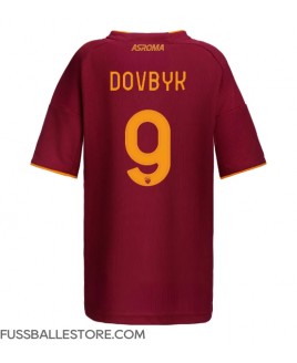 Günstige AS Roma Artem Dovbyk #9 Heimtrikot Damen 2025-26 Kurzarm